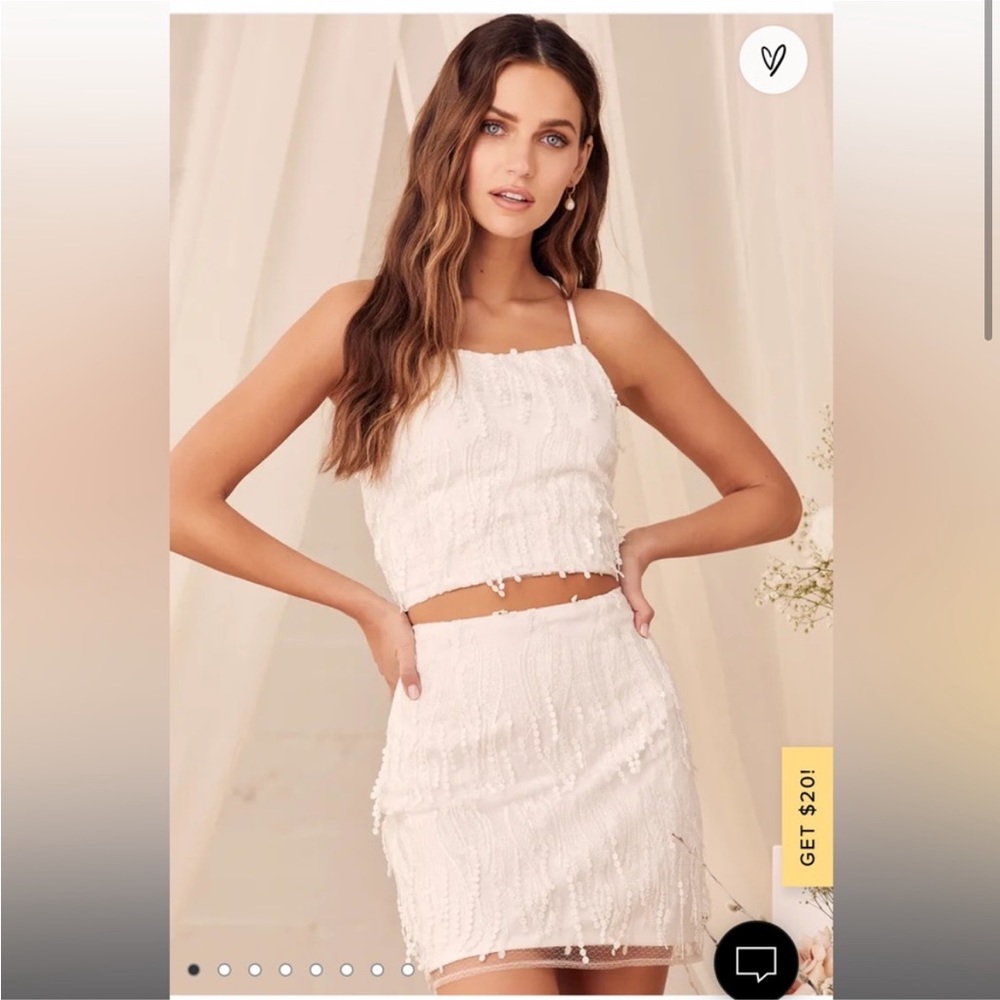 Lulu’s Lace-Up Two-Piece Mini Dress - perfect for bachelorette !